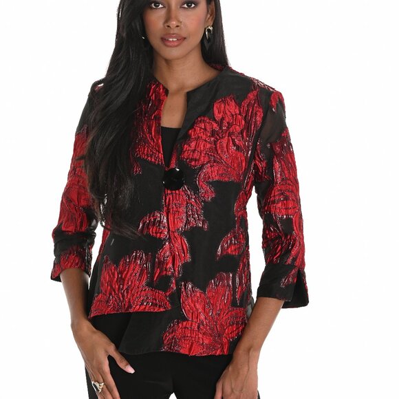 259157 Woven Red and Black Jacket by FRANK LYMAN - Picture 1 of 1